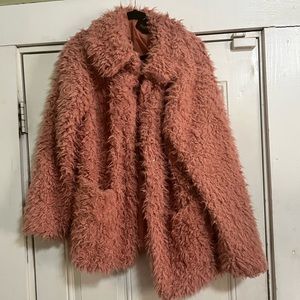 Mauve fashion nova faux fur jacket